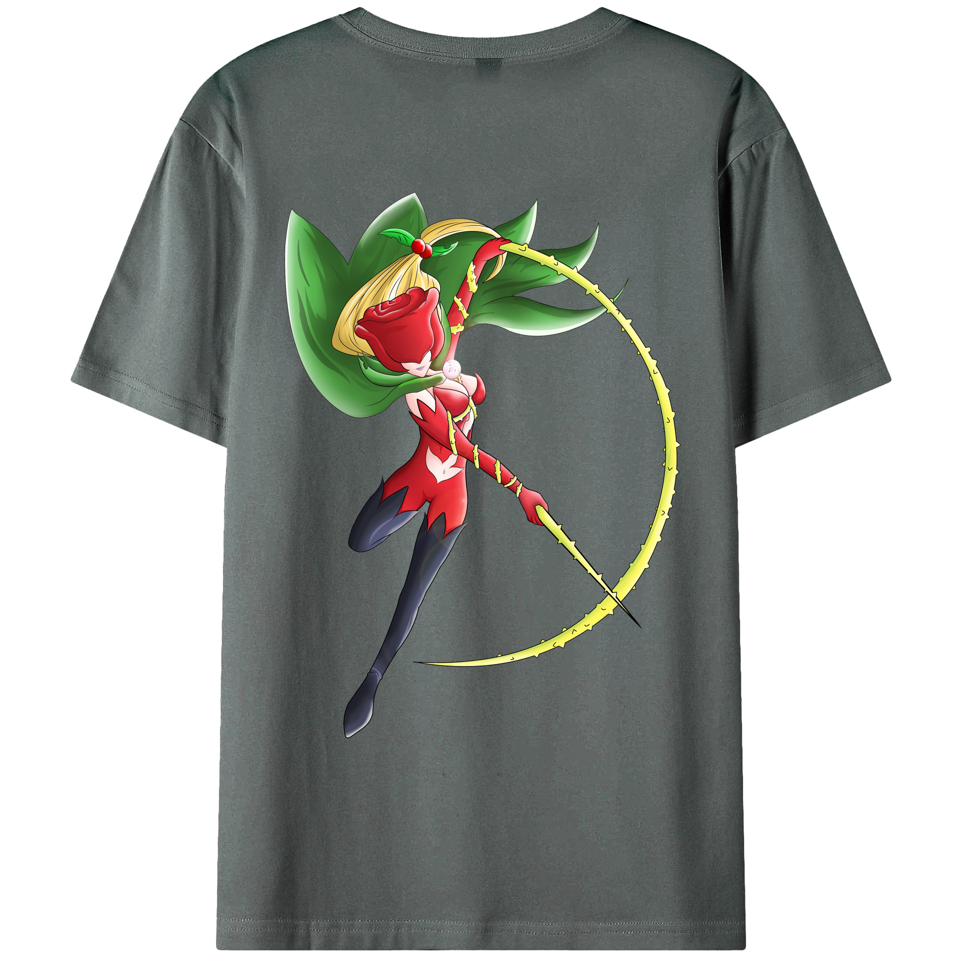 （画像用） Digimon デジタルモンスター/デジモン 綿100％ メンズ半袖Tシャツ（バックプリント） 通気性